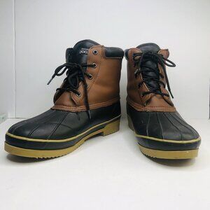 Pro Line Black Brown Duck BOOTS Men Size 12 Thinsulate Insulated 200 gram